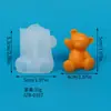 Molde para Pastel de Fondant DIY Serie Animales Búho Gato Rana Oso Vela Aromática Molde de Silicona