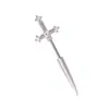 Henson Novos Brincos de Osso da Orelha com Haste de Parafuso em Forma de Cruz com Zircônia Micro-Incrustada Brincos de Piercing para Casal de Alto Padrão