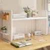 Estante de Almacenamiento de Escritorio, Estantería de Escritorio, Escritorio de Estudio en Casa para Estudiantes, Estante de Almacenamiento y Organización con Tablero Perforado Multicapa, Estante de Exhibición