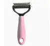 Peine desenredante específico para mascotas transfronterizo, Herramienta de limpieza y aseo de pelo suelto para perros, Herramienta de peinado de doble cara para eliminar pelo de gato