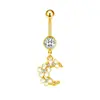 Gabe Moda Transfronteriza Europea y Americana Chica Estilo Moderno Diseño de Animal Luna Piercing para Ombligo Joyería