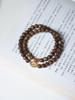 Pulsera de Agarwood Natural con Cuentas de Hoja de Jade Pulsera para Mujer, Cuentas de Joyería Fina Retro, Nuevo Estilo Chino