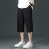 Shorts de verão masculino 2024 nova marca da moda roupas esportivas casuais soltas secagem rápida estilo Hong Kong desgaste externo calças de seda gelo 7 pontos