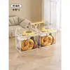 Balde de Armazenamento de Bonecas Artefato de Armazenamento de Brinquedos de Pelúcia Caixa Organizadora Transparente Cilindro Grande Capacidade Caixa Bolsa de Armazenamento de Bonecos de Pelúcia