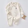 Mameluco de Algodón Puro para Bebé Estilo Primavera y Otoño Sin Etiquetas Manga Larga Pelele para Recién Nacido Clase A Caballo Pequeño Mariposa Ropa Body para Bebé