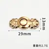 Fivela de Metal Botões Superiores Retrô Estilo Étnico Fecho Decorativo para Roupa Traje Tang Cheongsam Hanfu Botão de Pressão de Liga