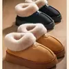 Botas de Nieve Gruesas con Forro de Felpa Nuevas 2026 para Mujer, Calzado de Invierno para Exteriores con Cobertura del Talón, Zapatos de Algodón para Calidez en Casa, Antideslizantes, Zapatos que Aumentan la Altura