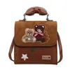 Yuezi 2026 Otoño/Invierno Nuevo Estilo de Niña Oso Mochila de Doble Hombro Moda Femenina Versátil Diaria Compras Linda Mochila Pequeña