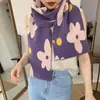 Novo Cachecol de Outono e Inverno Feminino de Inverno Estilo Coreano Versátil de Lã Tricotada Estudante Menina Fofa Cachecol Longo de Alta Qualidade