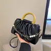 Bolsas de Designer de Nicho Tendência Deste Ano 2026 Novas Bolsas Femininas com Toque de Luxo, Bolsas Transversais Elegantes e Bolsas de Mão Plissadas para Mulheres