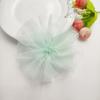 Nuevos accesorios florales de malla coreana de doble capa de color caramelo cosidos a mano, accesorios para el cabello para niños, accesorios para bolsos de ropa