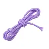 Corda de Poliéster Colorida de 5mm com Núcleo Envolto Corda Redonda Resistente ao Desgaste Corda para Amarração DIY Artesanato Corda de Tecelagem Chaveiro Criativo Pingente