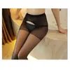 Medias de Seda Negras con Borde Rojo Lencería de una Pieza Sexy de Encaje Medias de Seda Sexy Ultra-delgadas Antigancho Aros de Seda para Piernas Hasta la Rodilla Ligero