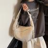 2025 Bolso Cruzado Simple de Gran Capacidad Transfronterizo Nuevo Bolso de Hombro Pequeño para Estudiantes Bolsas de Tela Versátiles Tipo Dumpling para Mujer