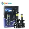 Faróis de LED para Carro X8, Iluminação de 8 Lados H4 Feixe Alto e Baixo Integrado Modificação de Luz de Carro, Faróis de Carro de Luz Forte Ultra-Brilhantes, Transfronteiriço