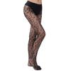 Medias Sexy de Comercio Exterior Pantalones de Malla Jacquard Sexy Estampado de Leopardo Hueco Tentación Medias de Red Pantyhose de Fondo al por Mayor