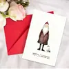 50 Tarjetas Creativas Nuevas de Material para Decoración Navideña con Sobres para Compra Directa Transfronteriza