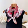 Rueda de Barco Retro Estampado de Seda Bufanda Cuadrada Chal Bufanda para el Cuello Sensación de Alta Gama Bufanda Cuadrada para Atar Pañuelo para la Cabeza Bufanda de Seda Bufanda Mujeres