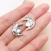 20 Estilos Strass Blanco K Aleación de Zinc Estrella Luna Sol Colgante Charms DIY Collar Pulsera Hecho a Mano Accesorios de Joyería