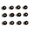 Cristal natural obsidiana directo de fábrica 12 Zodiaco cuentas sueltas bronceado 12 Zodiaco accesorios DIY lote