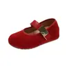 Zapatos de gamuza estilo coreano para otoño 2026, suela suave, venta al por mayor, estampado de leopardo, zapatos de un solo color bajos para mujer, zapatos Mary Jane planos, modelo nuevo retro