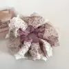 Renda de Malha Estilo Francês Suave Elástico Grande para Cabelo Novo Estilo Elegante Bola de Corda para Rabo de Cavalo Baixo Acessórios de Cabelo