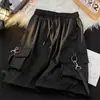 Shorts de Ferramenta Masculino Verão Novo Estilo Coreano Moda Solto Casual Tendência Marca ins Fita Calça Funcional
