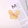 Directo de fábrica 5 cm capa única Mariposa Mágica accesorios tela pegatinas accesorios para el cabello diy material hecho a mano bordado mariposa