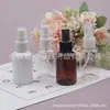 Botella Atomizadora Pequeña de 50ml para Tónico, Botella Atomizadora de Belleza, Botella de Perfume de 50ml, Botella Atomizadora PET Corta y Ancha