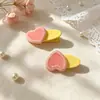 Nuevo Clip para el Cabello de Gel de Color Corazón de Niña Linda Moda Versátil Fresco Dulce Clip Lateral Clip para Mechones Rebeldes