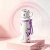 Nueva Taza Termo Portátil de Acero Inoxidable 316, Hervidor de Agua Deportivo para Exteriores para Hombres y Mujeres, Vaso de Agua Simple con Cuerda de Estilo Chino