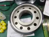 Roda motriz antiderrapante de poliuretano, tipo flange, alta resistência ao desgaste, roda de locomoção AGV, roda motriz de esteira para automação industrial