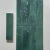 Azulejos Longos Cerâmicos Completos Artesanais com Gradiente Retrô 75X300 para Pousadas, Hotéis, Restaurantes e Cafés, Azulejos de Parede de Fundo Personalizados