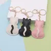 Colgante de bolsa de gatito de dibujos animados, colgante creativo para llavero de coche, pegatina para funda de teléfono de gatito, decoración de correa de muñeca