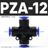 Conector Rápido Pneumático, Adaptador Reto de Engate Rápido, Conector de Três/Quatro/Cinco Vias, Pu/Pe/Py/Pg4/6/8/10/12Mm