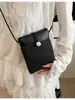 2025 Nuevo Bolso de Teléfono Móvil Tejido a Mano de Verano para Mujer, Bolso de Hombro Cruzado de Moda, Billetera Pequeña de Paja de Nicho