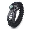Pulsera Táctica de Camping de Montaña para Exteriores Multifuncional Pedernal Supervivencia Pulsera Paracord de Siete Núcleos Trenzada Pulsera de Emergencia