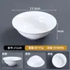 A8 melamina tigela pequena rechaud imitação de porcelana jade branco bandeja de porcelana rechaud buffet fast food conjunto prato personalizado