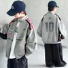 Venta al por mayor transfronteriza de chaquetas de béisbol nuevas de estilo americano de moda para niños, prendas de abrigo de estilo funcional, chaquetas bordadas de primavera y otoño, ropa para niños