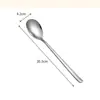 Colher de Aço Inoxidável 316 para Uso Doméstico e em Restaurantes, Exquisite Colher de Sopa de Grau Alimentício, Colher para Misturar Arroz, Colher de Cabo Longo de Alta Qualidade