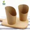 Vasos Desechables para Waffles de Huevo al Por Mayor, Vasos de Papel Kraft con Boca Inclinada, Vasos para Papas Fritas, Cajas de Empaque para Horneado, Vasos para Helado, Vasos de Papel Cilíndricos