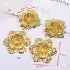 Materiales DIY Hecho a Mano Metal Corona de Fénix Hanfu Tocado de Disfraz Antiguo Accesorios para el Cabello de Estilo Antiguo Pieza de Flor Hueca Accesorios