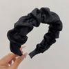 Faixa de cabeça Cloud Puff para mulheres, preta, de alta qualidade, estilo perfumado, cartão de cabelo, chapéu, outono e inverno, tudo combinado, faixa de cabeça alta, joias