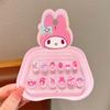 Sanrio Dedos Uñas Infantiles No Tóxicas Niñas Lindas Bebé Kolomi Meruti Arte de Uñas Calcomanía de Dibujos Animados