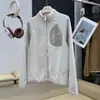 Nueva chaqueta polar ligera con bolsillos, bloques de color, estilo montaña para exteriores, otoño e invierno, cálida y cortavientos, con cuello alto