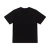 Primavera/Verano 2026 Nuevo A@Mi Cuadros Blanco y Negro Letras Cuello Redondo Sudadera Manga Corta Estilo Unisex Venta al por Mayor Dropshipping