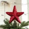 Nuevo Polvo Pegajoso de Espuma Estrella para la Punta del Árbol de Navidad Estrella Explosiva Estrella de Cinco Puntas Decoración Diseño de Escena Navideña Stock Disponible