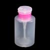 Frasco de pressão 250ml para nail art, água limpa, removedor de esmalte e outros, design de pressão portátil sub-engarrafado com trava