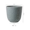Vaso de Flores Cerâmico Estilo Escandinavo Wabi-Sabi Preto Orquídea Phalaenopsis Alta Suculenta Conjunto de Vasos de Argila Pequeno