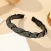 Diadema de Nuevo Estilo Transfronteriza para Mujer, Lujo de Gama Alta, Altura Craneal Alta, Diadema Irregular con Pedrería, Joyería Hecha a Mano DIY para Mujeres